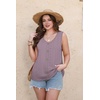 image:imageWIHOLL Womens Tank Tops Loose Casual Summer Tops Eyelet V Neck Basic Sleeveless Shirts Trendy 2026Purple