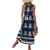 image:imageWIHOLL Summer Dresses Babydoll Maxi Dress Empire Waist Beach Vacation Sundresses 2026 with PocketsBoho Navy