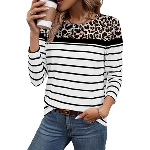 image:imageWIHOLL Long Sleeve Shirts for Women Stripe Tops Fall Fashion Outfits 2026  Womens TopsFall ClothesT shirtClothingTrendyTeacherSchoolCuteCozyDressyBohoWinterCowboy ChicBusiness CasualLeopard