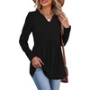 image:imagePlus Size Black Tops for Women Long Sleeve Womens Blouses Fall Clothes Fashion Clothing Winter 2026 Beach Vacation 3XL