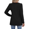 image:imagePlus Size Black Tops for Women Long Sleeve Womens Blouses Fall Clothes Fashion Clothing Winter 2026 Beach Vacation 3XL