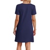 image:imageWIHOLL Boho Summer Dresses for Women Casual Loose T Shirt Dress with Pockets Beach Vacation Outfits S4XL03navy Blue