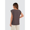image:imageWIHOLL Cap Sleeve Tops for Women Summer Top Basic Tee Shirts Business Casual Tank Loose Fit 2026 FashionG  Brown Polka Dots