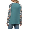 image:imageWIHOLL Long Sleeve Shirts for Women Color Block Raglan Tops Fall FashionGraphic Blue