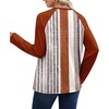 image:imageWIHOLL Long Sleeve Shirts for Women Crewneck Tops Fall Clothes Outfits 2026  Dressy Casual Crewneck Striped Teacher T Shirts Winter Trendy Cute Sweatshirt for Vacation Travel Date Office Work 2026Multicolor Stripes