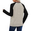 image:imageWIHOLL Long Sleeve Shirts for Women Crewneck Tops Fall Clothes Outfits 2026  Dressy Casual Crewneck Striped Teacher T Shirts Winter Trendy Cute Sweatshirt for Vacation Travel Date Office Work 2026BlackApricot