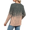 image:imageWIHOLL Long Sleeve Shirts for Women V Neck Casual Tops V Neck Fall Clothes 2025 FashionB  Tiedye Coral
