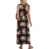 image:imageWIHOLL Summer Dresses for Women 2026 Maxi Dresses Long Flowy A Line Sleeveless Sundresses with PocketsFloral Black
