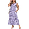 image:imageWIHOLL Summer Dresses for Women 2026 Maxi Dresses Long Flowy A Line Sleeveless Sundresses with PocketsFloral Purple