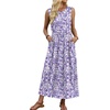 image:imageWIHOLL Summer Dresses for Women 2026 Maxi Dresses Long Flowy A Line Sleeveless Sundresses with PocketsFloral Purple