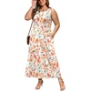 image:imageWIHOLL Summer Dresses for Women 2026 Maxi Dresses Long Flowy A Line Sleeveless Sundresses with PocketsLeafy Print