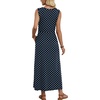 image:imageWIHOLL Summer Dresses for Women 2026 Maxi Dresses Long Flowy A Line Sleeveless Sundresses with PocketsNavy Polka Dot