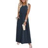 image:imageWIHOLL Summer Dresses for Women 2026 Maxi Dresses Long Flowy A Line Sleeveless Sundresses with PocketsNavy Polka Dot