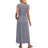 image:imageWIHOLL Summer Dresses for Women 2026 Maxi Dresses Long Flowy A Line Sleeveless Sundresses with PocketsNavy Stripes
