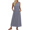 image:imageWIHOLL Summer Dresses for Women 2026 Maxi Dresses Long Flowy A Line Sleeveless Sundresses with PocketsNavy Stripes