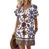 image:imageWIHOLL Summer Dresses for Women Casual Tshirt Dress Midi Dresses Fashion Beach Vacation Clothes1aloha Pattern