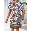 image:imageWIHOLL Summer Dresses for Women Casual Tshirt Dress Midi Dresses Fashion Beach Vacation Clothes1aloha Pattern