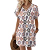 image:imageWIHOLL Summer Dresses for Women Casual Tshirt Dress Midi Dresses Fashion Beach Vacation Clothes3colorful Floral
