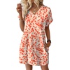 image:imageWIHOLL Summer Dresses for Women Casual Tshirt Dress Midi Dresses Fashion Beach Vacation ClothesFloral Pink