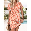 image:imageWIHOLL Summer Dresses for Women Casual Tshirt Dress Midi Dresses Fashion Beach Vacation ClothesFloral Pink