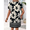 image:imageWIHOLL Summer Dresses for Women Casual Tshirt Dress Midi Dresses Fashion Beach Vacation ClothesVintage Floral