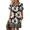 image:imageWIHOLL Summer Dresses for Women Casual Tshirt Dress Midi Dresses Fashion Beach Vacation ClothesVintage Floral