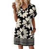 image:imageWIHOLL Summer Dresses for Women Casual Tshirt Dress Midi Dresses Fashion Beach Vacation ClothesVintage Floral