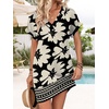 image:imageWIHOLL Summer Dresses for Women Casual Tshirt Dress Midi Dresses Fashion Beach Vacation ClothesVintage Floral