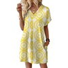 image:imageWIHOLL Summer Dresses for Women Casual Tshirt Dress Midi Dresses Fashion Beach Vacation ClothesYellow Ethnic