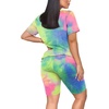 image:imageWIHOLL Two Piece Outfits for Women Short Sleeve V Neck Biker Shorts Set 20262pink
