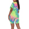 image:imageWIHOLL Two Piece Outfits for Women Short Sleeve V Neck Biker Shorts Set 20262pink