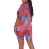 image:imageWIHOLL Two Piece Outfits for Women Short Sleeve V Neck Biker Shorts Set 20262purple