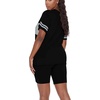 image:imageWIHOLL Two Piece Outfits for Women Short Sleeve V Neck Biker Shorts Set 20263black