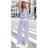 image:imageWIHOLL Two Piece Sets for Women Summer Spring Outfits Travel Cruise Resort Wear 2026 Beach Vacation Palazzo Pants SetBlue Stripe