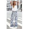 image:imageWIHOLL Two Piece Sets for Women Summer Spring Outfits Travel Cruise Resort Wear 2026 Beach Vacation Palazzo Pants SetBoho Blue