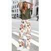 image:imageWIHOLL Two Piece Sets for Women Summer Spring Outfits Travel Cruise Resort Wear 2026 Beach Vacation Palazzo Pants SetGreen Pattern