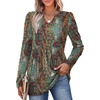 image:imageWIHOLL Western Shirts for Women Long Sleeve Tunic Tops Boho Fall Fashion Cowgirl Outfits Country Concert Vacation Ethnic Print L