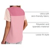 image:imageWIHOLL Womens Fashion 2026 Color Block Shirts Short Sleeve Knitted Summer Fall Tops Casual TrendyCream Pink