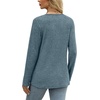 image:imageWIHOLL Womens Long Sleeve Tops V Neck Lace Trim Dressy Casual Fall Outfits SweatersBlue