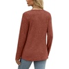 image:imageWIHOLL Womens Long Sleeve Tops V Neck Lace Trim Dressy Casual Fall Outfits SweatersCaramel