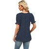 image:imageWIHOLL Womens Short Sleeve Square Neck Summer Tops Dressy Casual Blouses Trendy Clothes 2026Navy Polka Dot