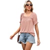 image:imageWIHOLL Womens Short Sleeve Square Neck Summer Tops Dressy Casual Blouses Trendy Clothes 2026Polka Dot