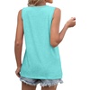 image:imageWIHOLL Womens Sleeveless Summer Crewneck Loose Fit Tank TopsAqua