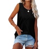 image:imageWIHOLL Womens Sleeveless Summer Crewneck Loose Fit Tank TopsBlack