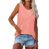 image:imageWIHOLL Womens Sleeveless Summer Crewneck Loose Fit Tank TopsCoral Pink