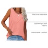 image:imageWIHOLL Womens Sleeveless Summer Crewneck Loose Fit Tank TopsCoral Pink