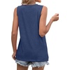 image:imageWIHOLL Womens Sleeveless Summer Crewneck Loose Fit Tank TopsDark Navy