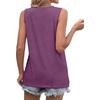 image:imageWIHOLL Womens Sleeveless Summer Crewneck Loose Fit Tank TopsDark Purple