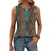image:imageWIHOLL Womens Sleeveless Summer Crewneck Loose Fit Tank TopsGraphic Bohemia