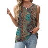 image:imageWIHOLL Womens Sleeveless Summer Crewneck Loose Fit Tank TopsGraphic Bohemia